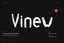 Vinew - Handwritten Display Typeface
