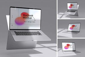 Macbook Mockup, a Wearable Device Mockup by HanaSaka_Studio
