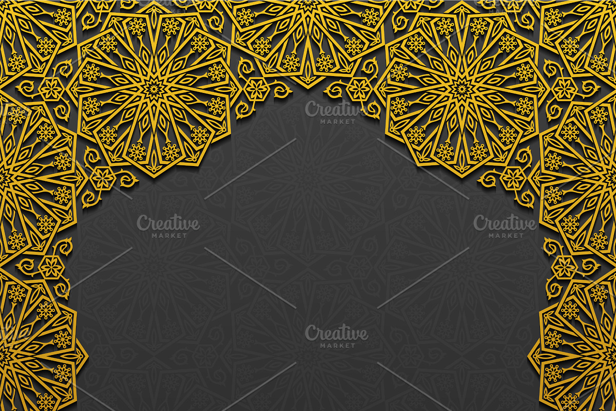 Set of Decorative Floral Frames, a Decorative Illustration by Absent A (Photo 3 of 6)
