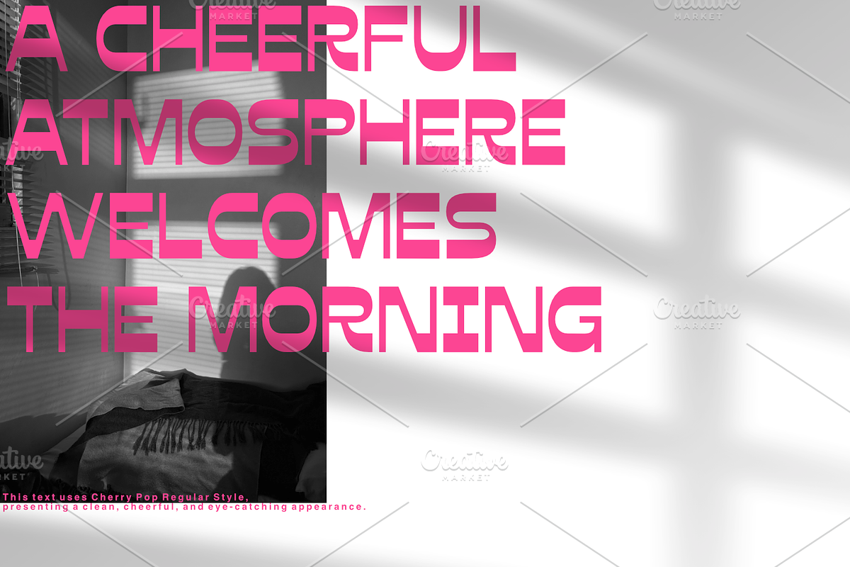 Cherry Pop - Playful Retro Display, a Sans Serif Font by Linecreative (Photo 6 of 9)