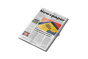 Newspaper Mockup, a Mockup by mockupbuys (Thumbnail 6 of 8)