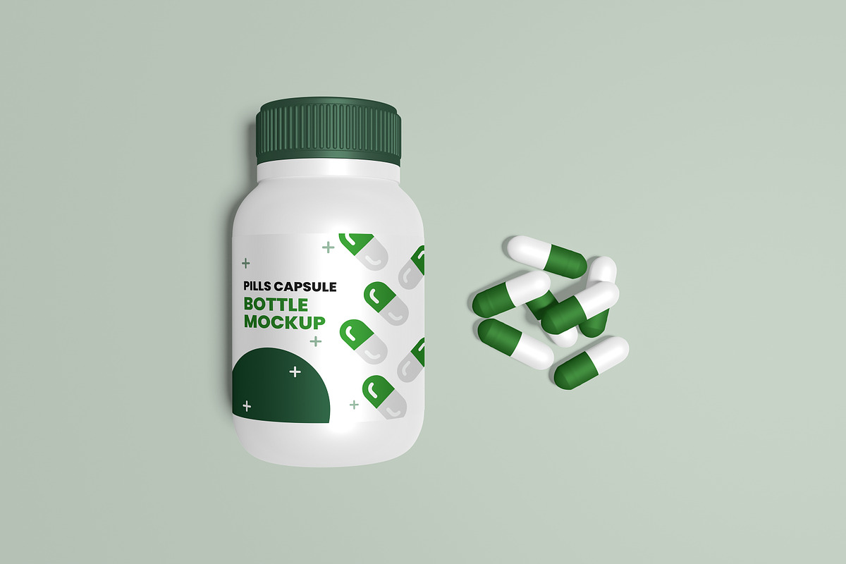 Pill Bottle mockup, a Product Mockup by xavier_studio (Photo 2 of 5)