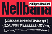 Nellbana - Modern Condensed Sans, a Sans Serif Font by MaikoHatta (Thumbnail 9 of 9)