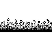 Floral Grass Border Silhouette Bundl, an Illustration by Amazin_art (Thumbnail 34 of 51)