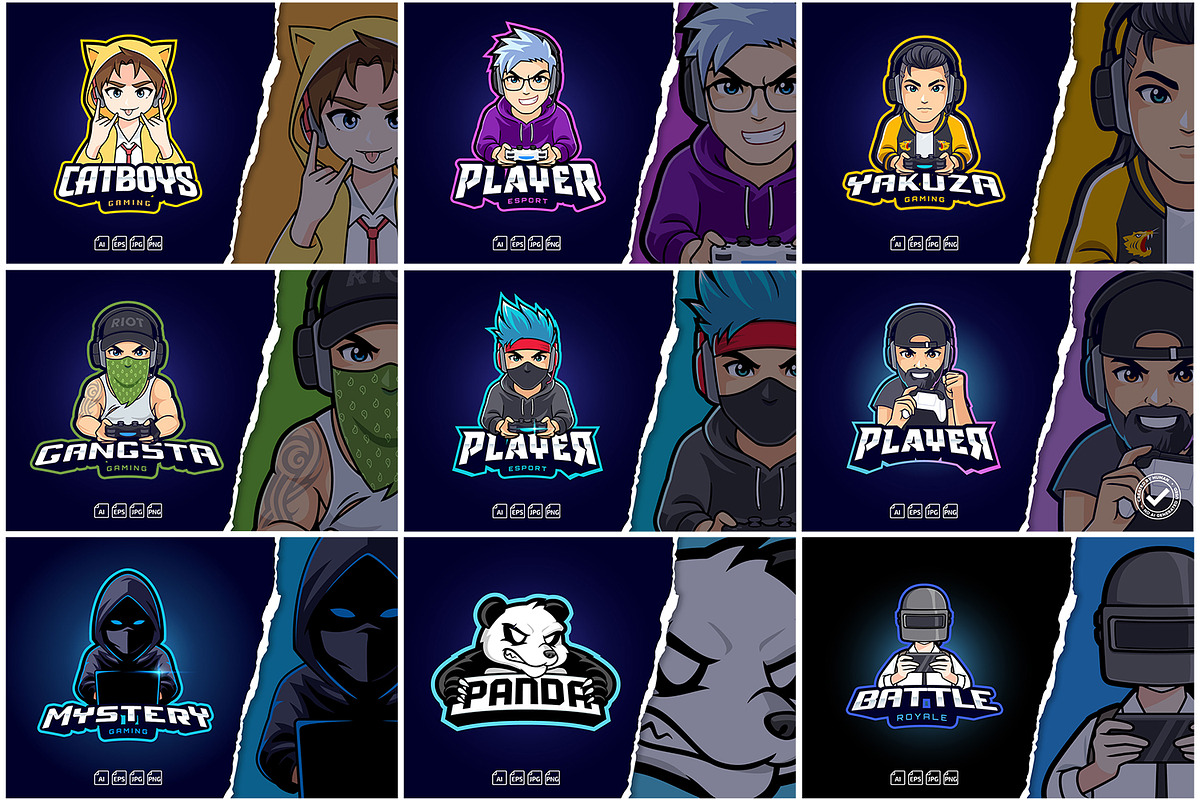 SALE! Esport Mascot Bundle 95% OFF, a Branding & Logo Template by tkzgraphic (Photo 3 of 3)