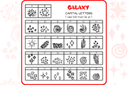 Galaxy Doodles - Dingbats Font, a Symbol Font by WADLEN (Thumbnail 2 of 7)