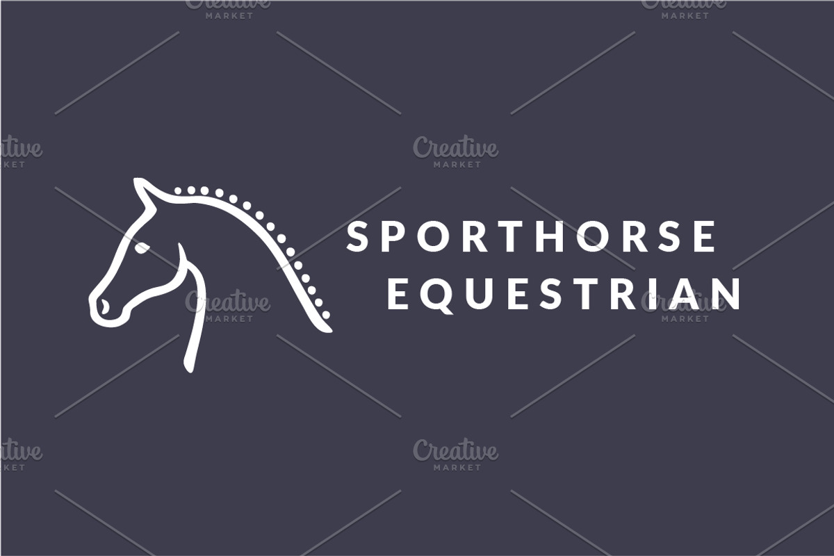 Horse Head Equestrian Logo, a Branding & Logo Template by Leah Suzanne (Photo 2 of 2)
