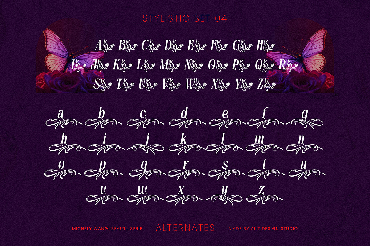 Michely Wangi Elegant Swan Serif, a Serif Font by alit design (Photo 8 of 20)
