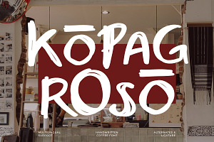 Kopag Roso - Handwriting Coffe Font