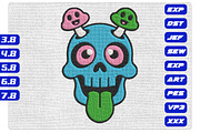 Psychedelic Skull Mushroom Design, a Decorative Illustration by Purpose Ekbal (Thumbnail 1 of 3)