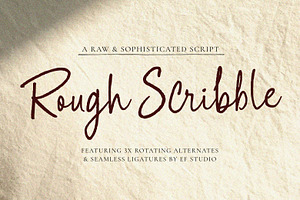 Rough Scribble Script