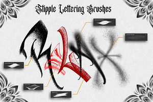 100 Stipple Tattoo Brush Pack