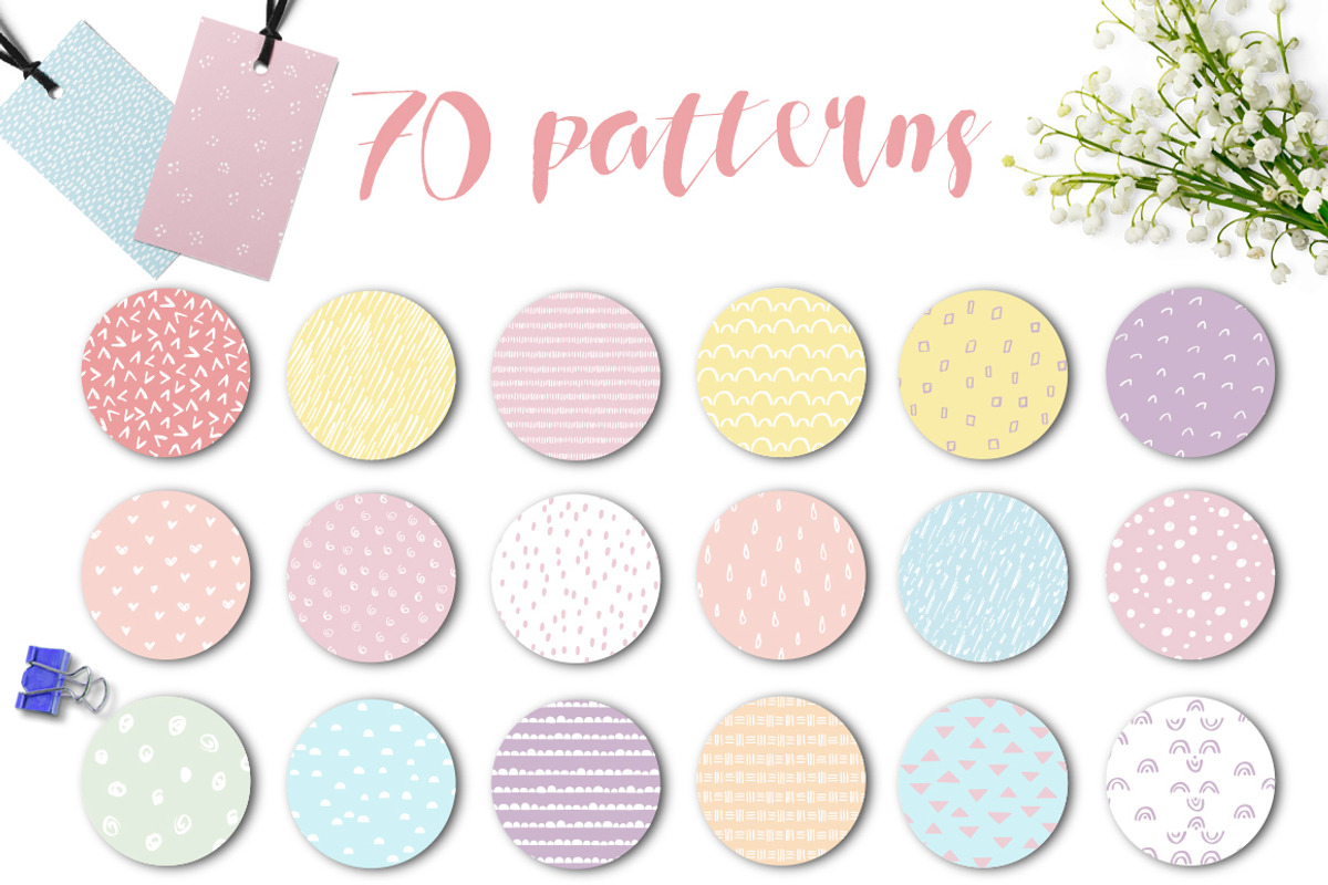 Colorful funny seamless patterns, a Pattern Graphic by Cozy pattern shop (Photo 2 of 7)