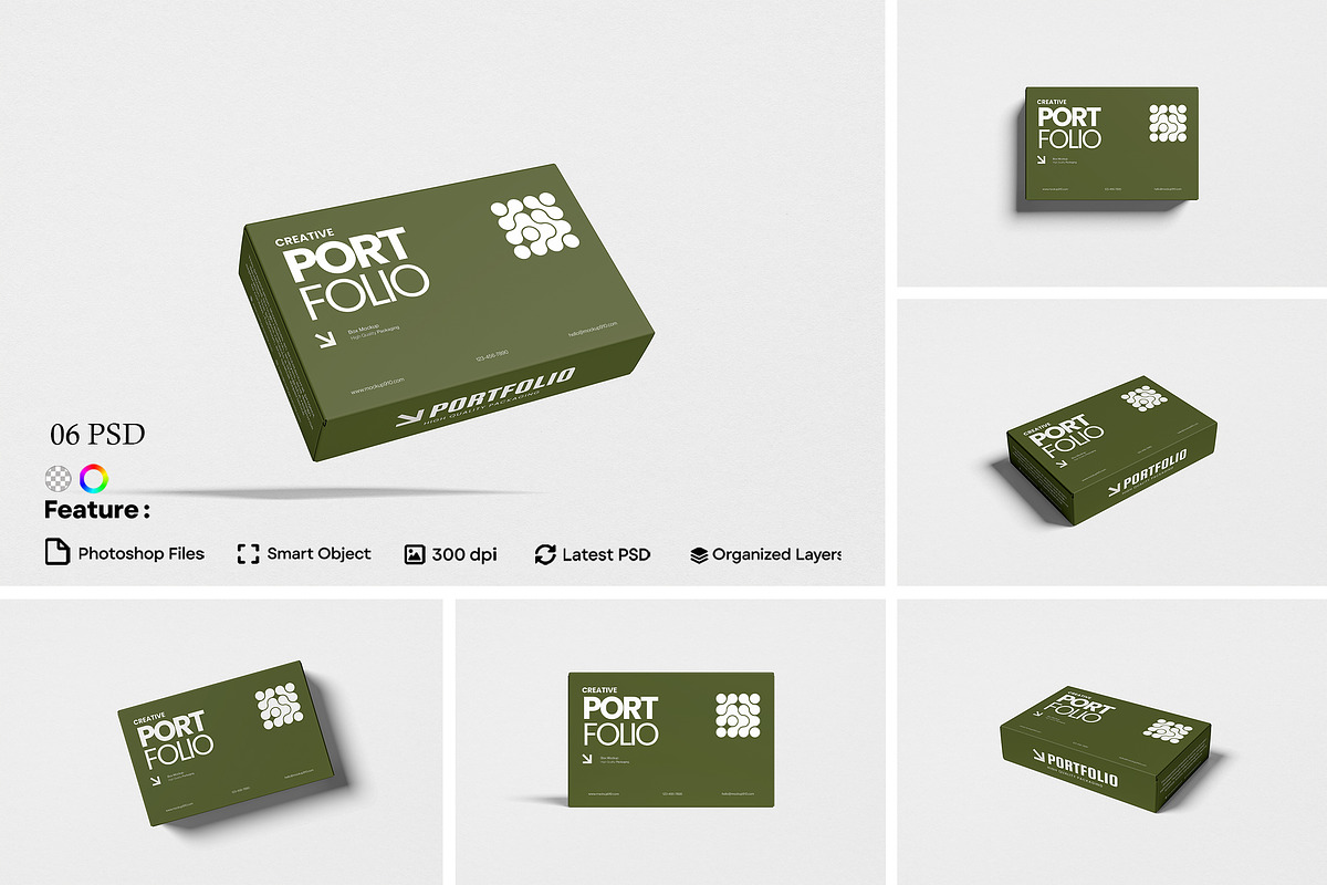 Packaging Box Mockup, a Packaging Mockup by AnasStudio (Photo 1 of 7)