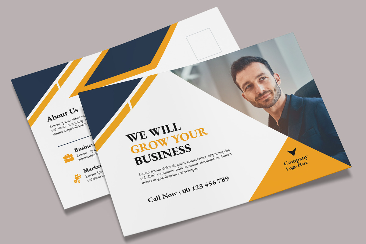 Business Postcard, a Stationery Template by MightyDesign (Photo 2 of 8)