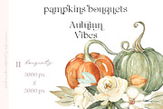 Autumn Vibes. Pumpkins Watercolor, an Illustration by LABFcreations (Thumbnail 6 of 21)