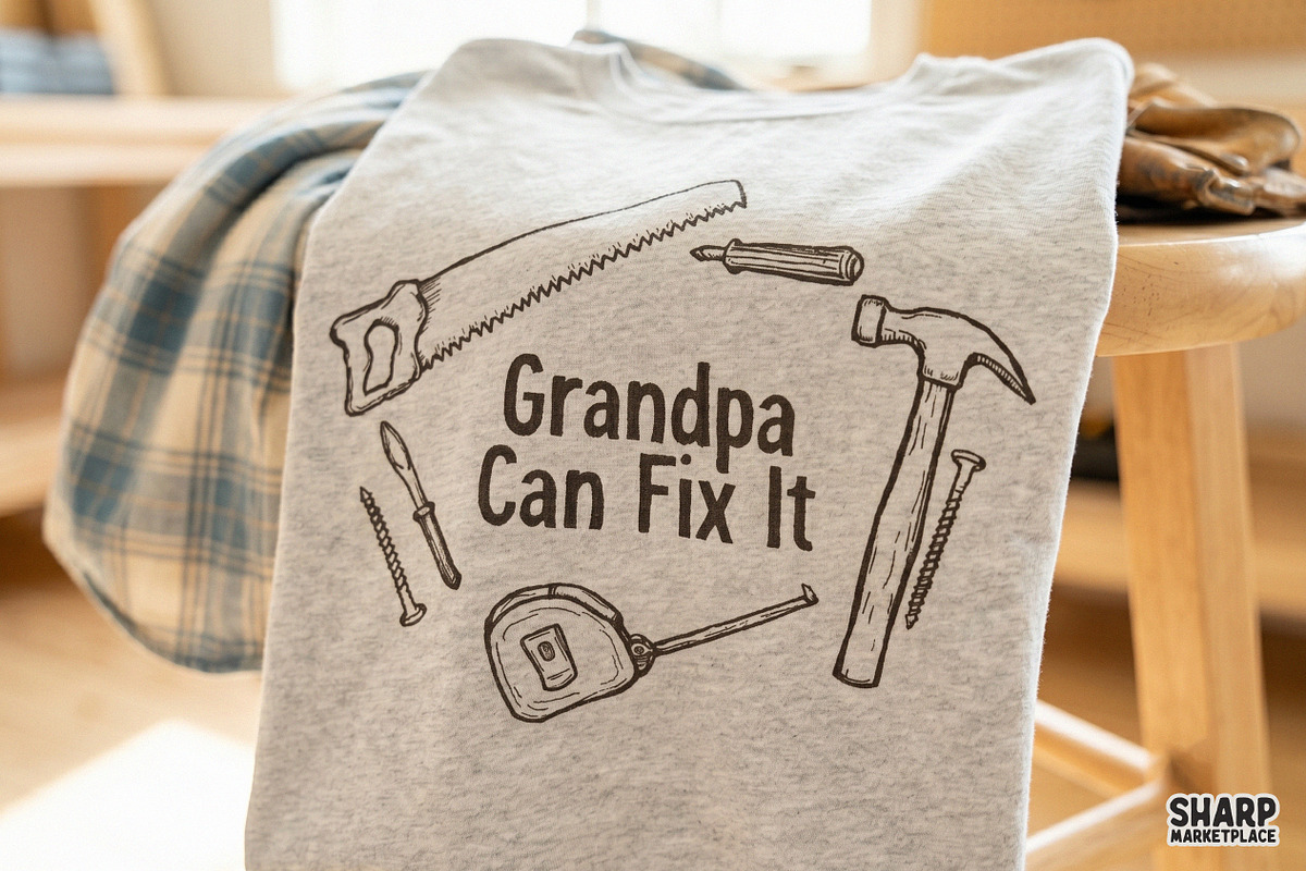Grandpa Can Fix It Handyman Tools, an Object Graphic by SharpMarketplace (Photo 3 of 5)