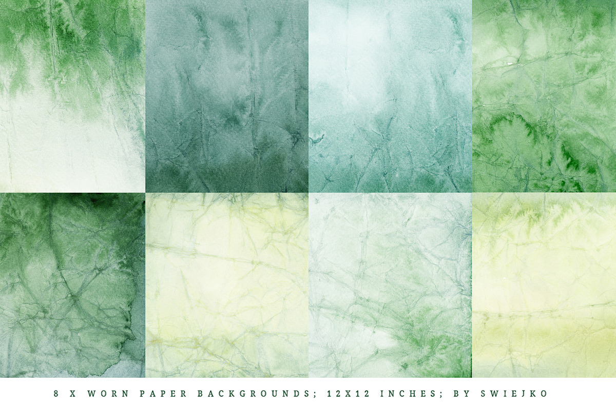 worn paper background, green, a Texture Illustration by swiejko (Photo 2 of 6)