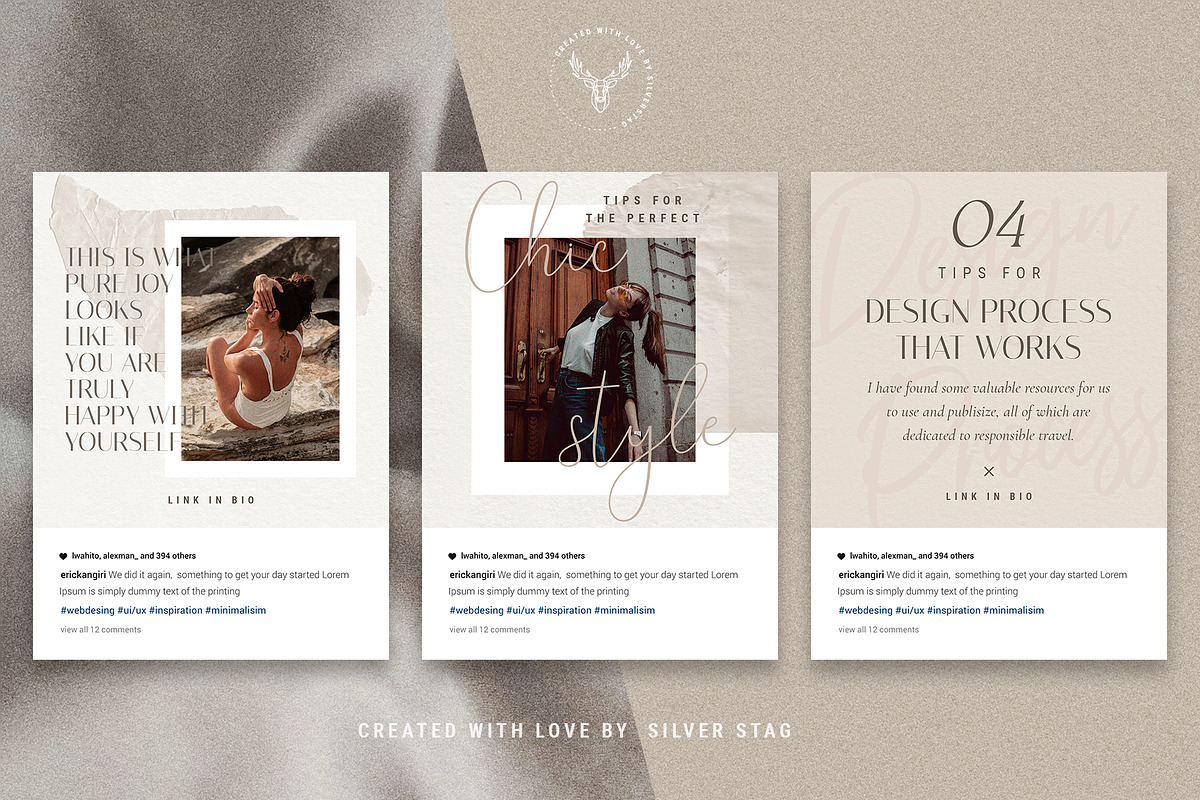 Elodie - 60 Animated Posts & Stories, a Social Media Template by SilverStag Type Foundry (Photo 35 of 48)