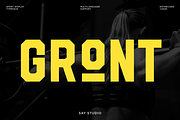 Gront - Bold Sports Branding Font, a Sans Serif Font by Say Studio (Thumbnail 1 of 10)