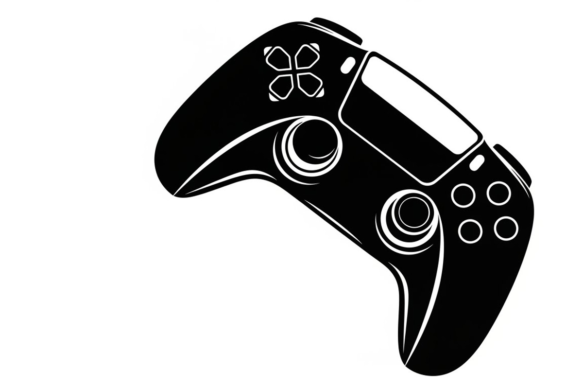 set of gaming controller silhouettes, an Illustration by Amazin_art (Photo 7 of 41)