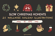 Slow Christmas Moments, a Seasonal Illustration by alinawithart (Thumbnail 1 of 16)
