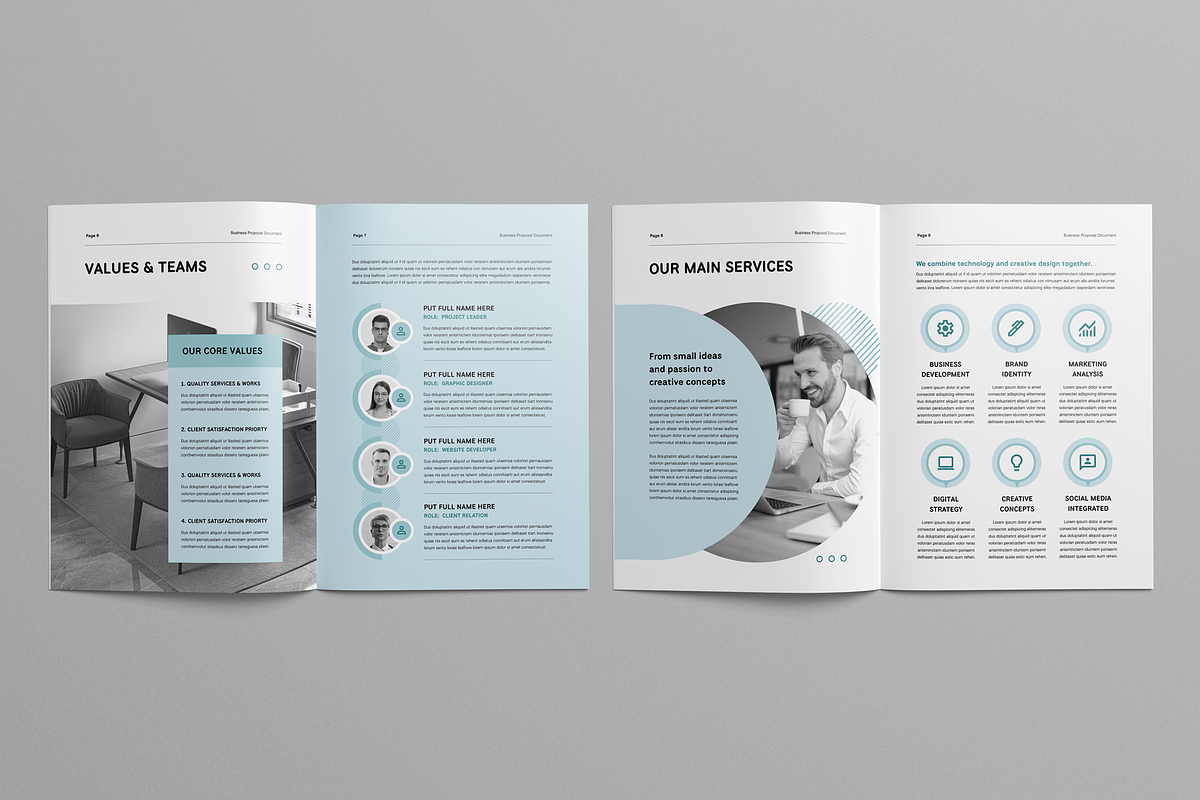 Business Proposal Template, a Brochure Template by Leaflove (Photo 4 of 10)