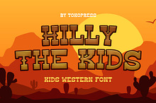 Hilly The Kids - Gaming western font