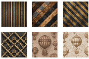 Steampunk Digital Papers, a Pattern Graphic by CreationArt (Thumbnail 5 of 7)