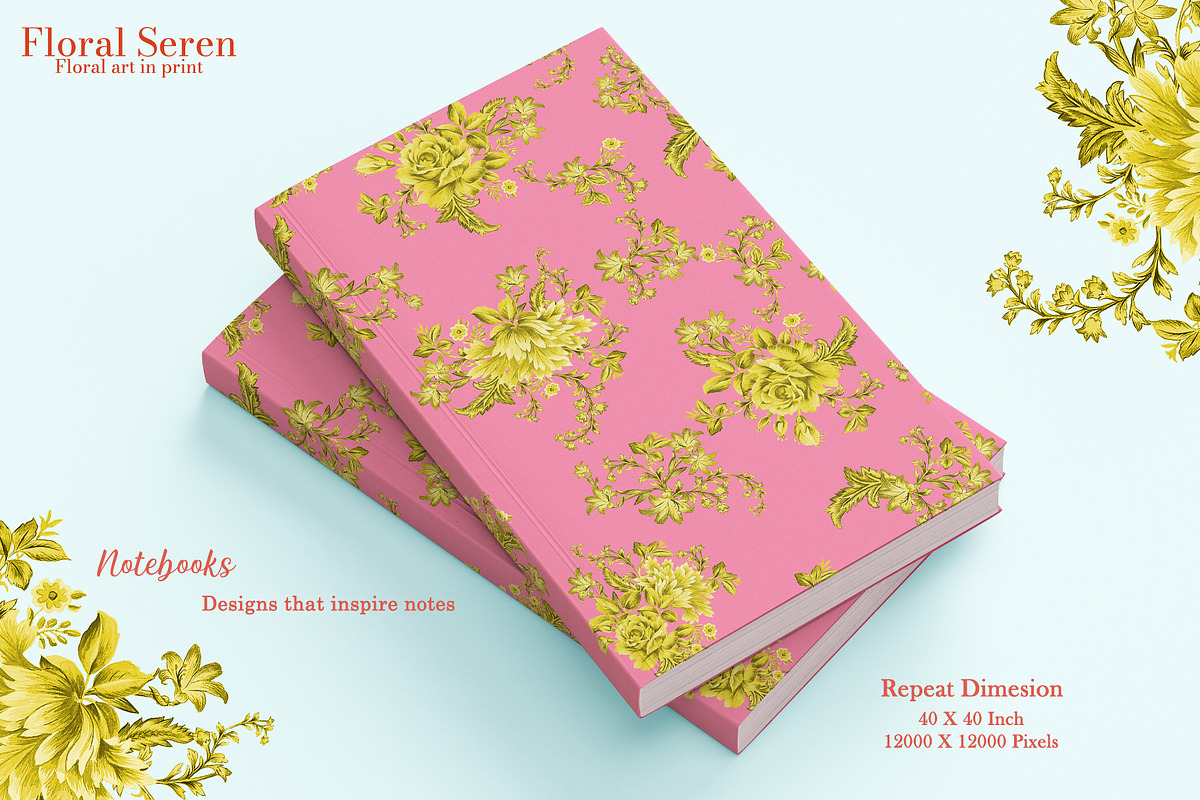 Floral Seren Prints & Patterns, a Pattern Graphic by GND ART STUDIO (Photo 3 of 8)