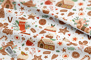 Christmas gingerbread patterns, a Pattern Graphic by Tani Kuzminka (Thumbnail 2 of 20)
