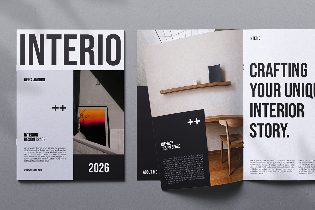 Interio Editorial Interior Magazine, a Magazine Template by Portocraft (Photo 1 of 6)