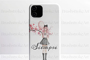 Teen Clipart, Young Woman, Cute Boys, a Person Illustration by BrushstrokeArtGB (Thumbnail 9 of 10)