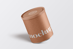 Paper Tube Jar Mockup