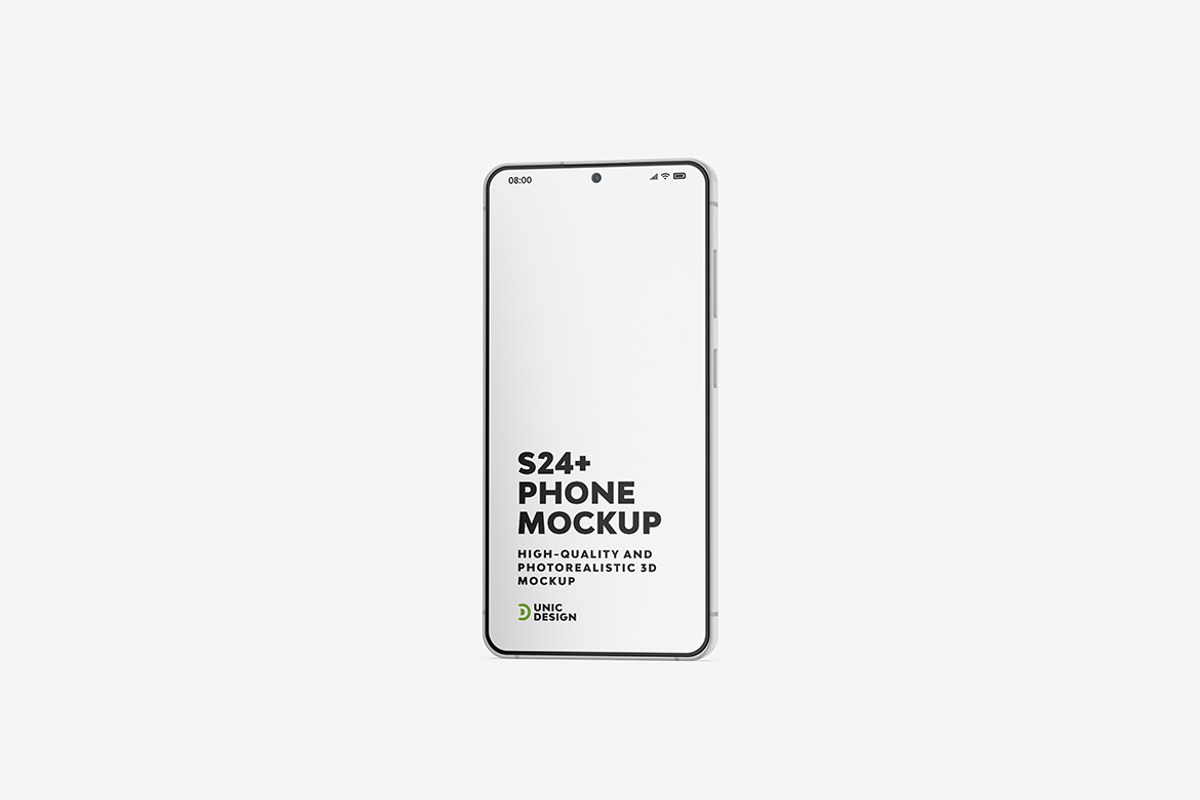 S24+ Phone Mockup, an Android Mockup by UnicDesign (Photo 2 of 10)