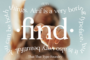 SALE: Airif - Serif Font