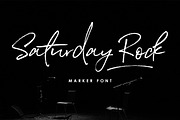Saturday Rock Font, a Script Font by Creativeqube Design (Thumbnail 1 of 14)