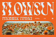 Flowsun | Psychchedelic Serif Font, a Serif Font by Eotype Studio (Thumbnail 1 of 11)
