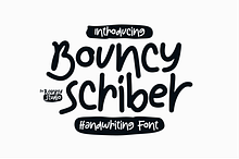 Bouncy Scriber Handwriting Font