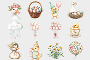 Watercolor Baby Goose Clipart, a Seasonal Illustration by Design Market (Thumbnail 2 of 4)