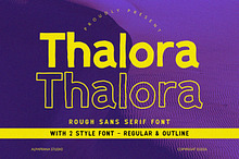 Thalora - Rough Font