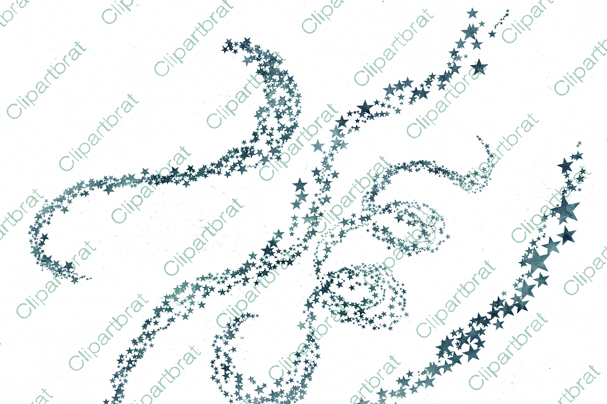 Dark Teal Blue Star Graphic Set, an Illustration by ClipartBrat Graphics (Photo 3 of 5)