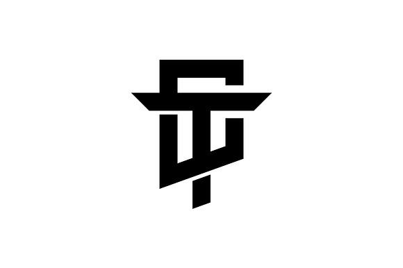 Monogram Initial Letter CT TC Logo preview 2