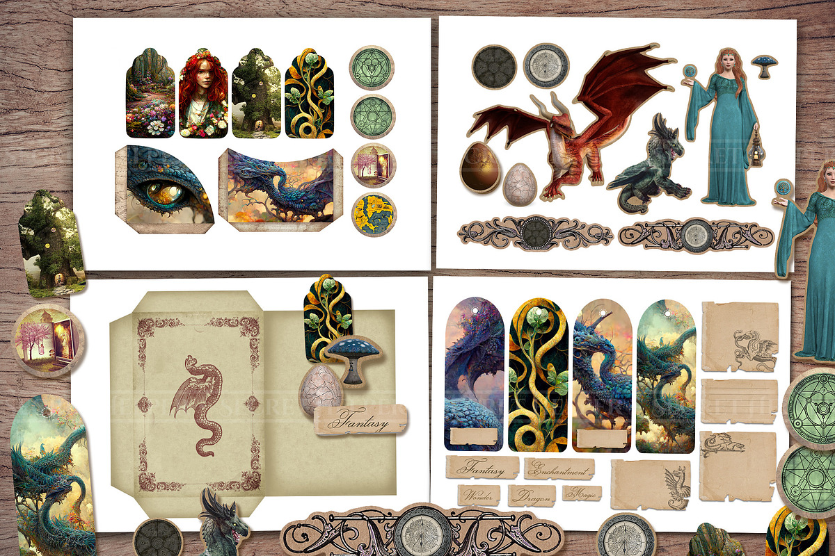 Fantasy Scrapbook Kit, an Illustration by Secret Helper (Photo 4 of 8)