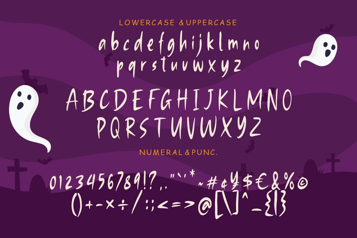 Ghostily Spooky Halloween Typeface, a Sans Serif Font by Creatype Studio (Photo 8 of 9)