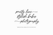 Charlotte Stylish Modern Calligraphy, a Handwritten Font by Myn Type (Thumbnail 2 of 19)