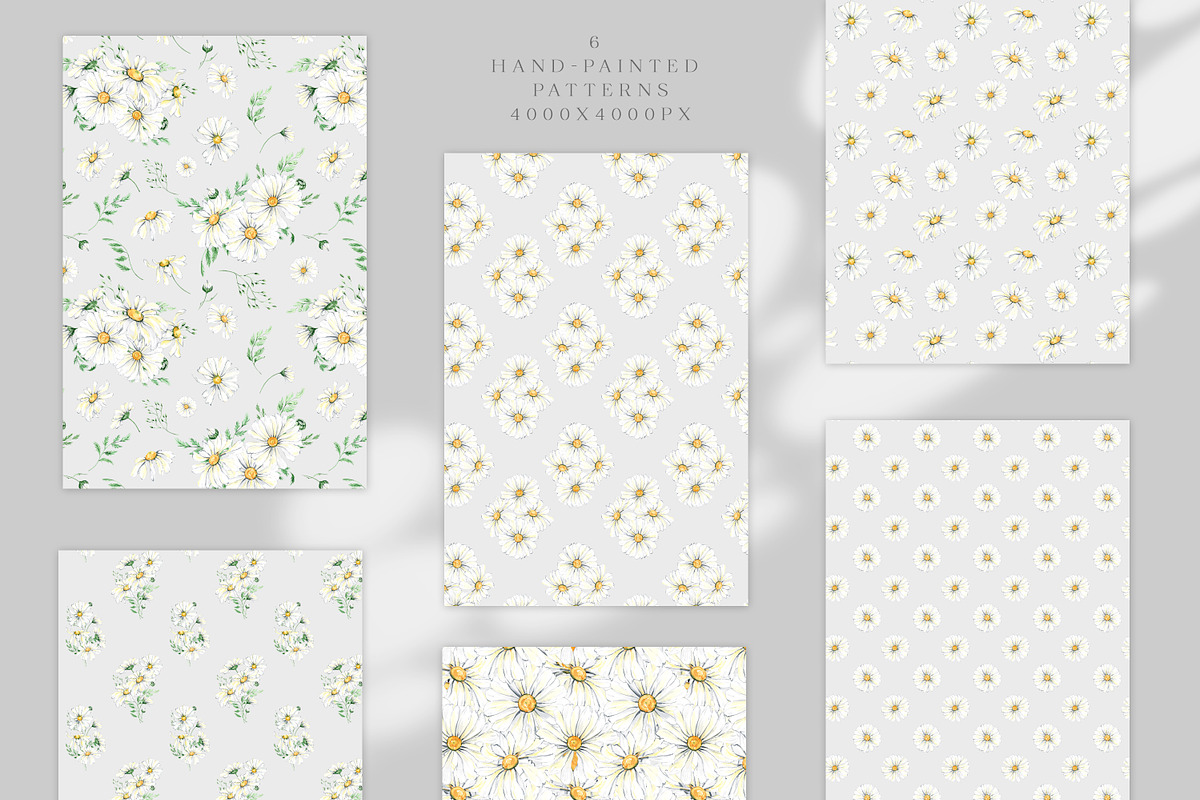Daisy Patterns for fabric, a Pattern Graphic by Olga Koelsch (Photo 11 of 15)