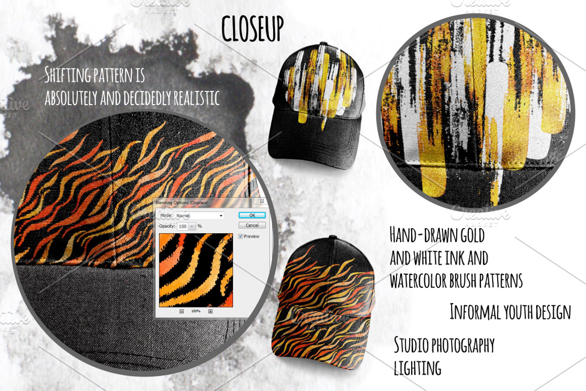 Curved peak Baseball Cap Mockup, a Hat Mockup by Seamless and more stuff (Photo 2 of 5)