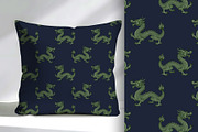Royal Dragon on Navy Blue, a Pattern Graphic by Sharon Schwalbe (Thumbnail 5 of 7)