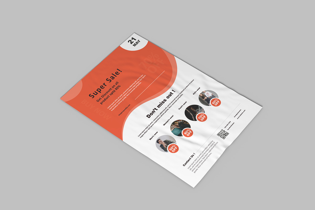 Modern Sale flyer, a Flyer Template by Voleshads (Photo 2 of 3)